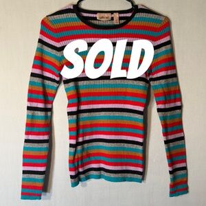 Willow Colorful Striped Long Sleeve Top